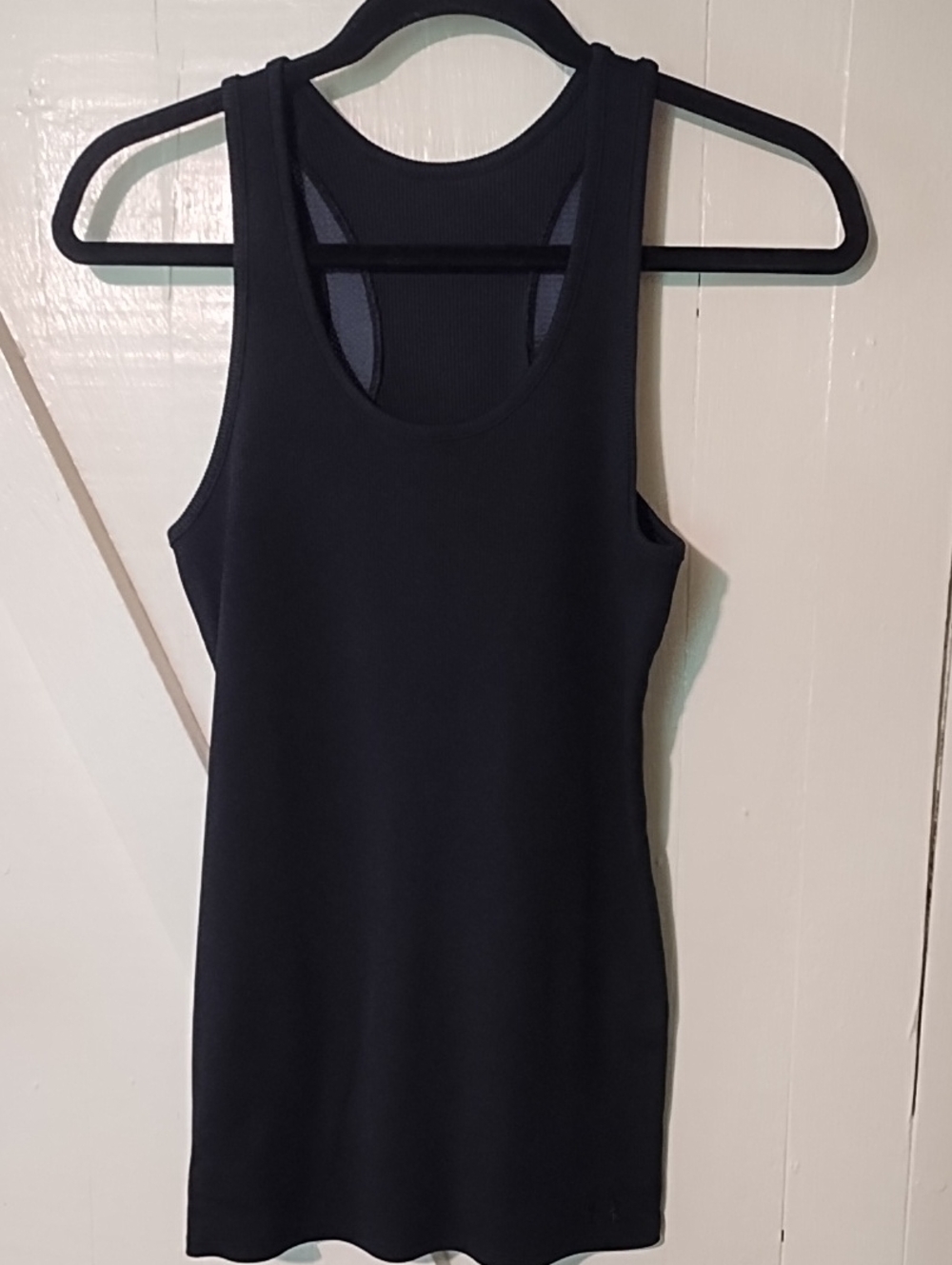 Under Armour Black Racerback Tank Top Unisex VGC Medium.